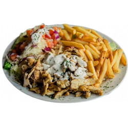 Gyros tál kicsi Gyrostál és pita Ételek