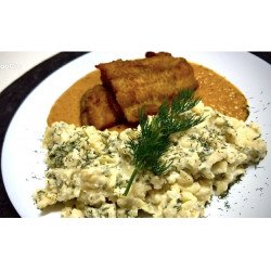 Harcsa paprikás kapros juhtúrós galuskával A La Carte